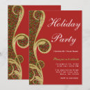 Search for red gold green christmas invitations Floral