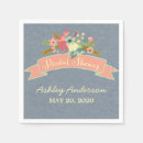 Search for rustic bridal shower napkins Trendy