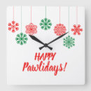 Recherche de arbre rouge horloges Arbre de noël