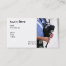 Recherche de store cartes visite Musique
