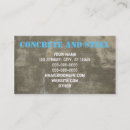 Search for concrete business cards Architect