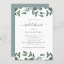 Search for eucalyptus leaves bridal shower invitations Watercolor