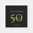 Recherche de black and gold napkins Parti