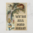 Search for alice wonderland cheshire cat postcards Lewis carroll