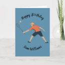Search for badminton birthday cards Racquet
