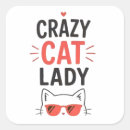 Search for crazy cat lady stickers Pet lover