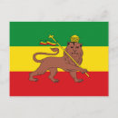 Recherche de drapeau reggae cartes postales Lion de judah
