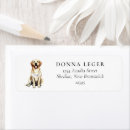 Search for labrador puppy return address labels Watercolor