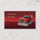 Recherche de camion rouge cartes visite Conducteur