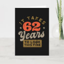 Search for 62 years birthday cards Vintage