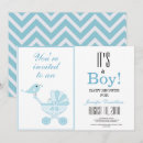 Search for bird baby shower invitations Blue