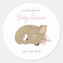 Search for adorable baby shower stickers Woodland animals