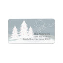 Search for snow scene return address labels Trendy