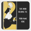 Search for woman reading bookplates Library