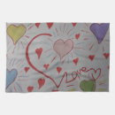 Search for love heart tea towels Valentine