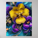 Search for pansies art Blue