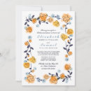 Search for orange rehearsal dinner invitations Whimsical