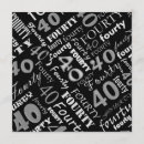 Recherche de silver 40th birthday invitations 40 ans