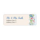 Search for pink tulip flowers return address labels Watercolor