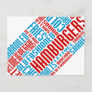 Recherche de hamburgers cartes postales Restaurant