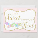 Search for candy tabletop signs Take a treat