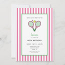 Search for tennis birthday invitations Country club