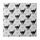 Search for cat silhouette tiles Black and white