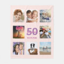 Search for 50th birthday blankets Photo collage