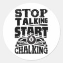 Search for pool player stickers Cue