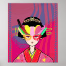 Recherche de masque japonais art Geisha