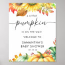 Search for little pumpkin baby shower signs Autumn