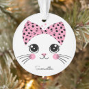 Search for cat face ornaments For her