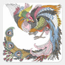 Recherche de symbole magique autocollants Oiseau