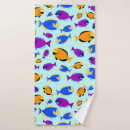 Search for tropical fish bath towels Colourful