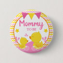 Recherche de canard en caoutchouc jaune badges Baby shower