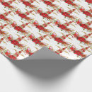 Search for unicorn holiday wrapping paper Red