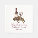 Recherche de bouteilles de vin serviettes Raisins