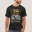 Search for 35 year anniversary tshirts Married