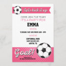 Search for soccer invitations Pink