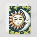 Recherche de visage lune cartes postales Soleil