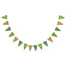 Search for green and gold bunting flags Party