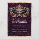 Search for purple confetti invitations Masquerade