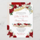 Search for red white gold invitations Elegant