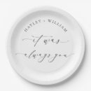 Search for classic wedding plates Calligraphy script