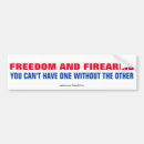 Search for firearm bumper stickers Freedom