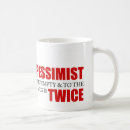 Search for pessimists mugs Saying