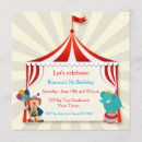 Search for red and white circus tent invitations Big top