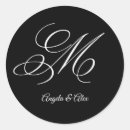Search for letter m monogram stickers White