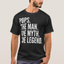 Search for pop man myth the legend tshirts Dad