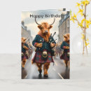 Search for tartan birthday cards Bagpipes